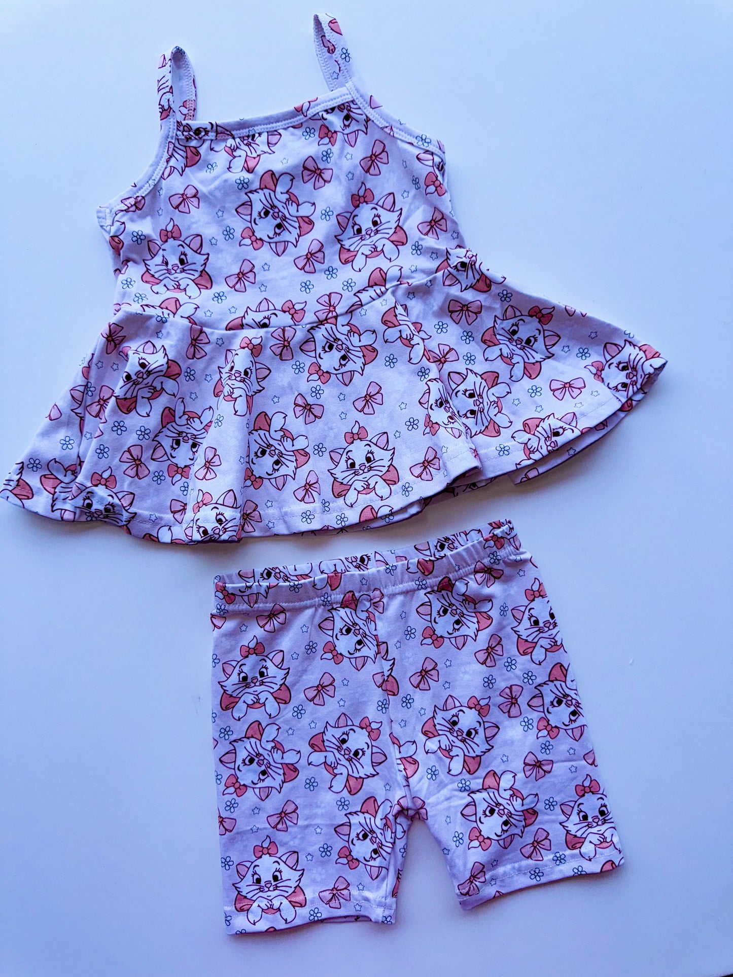 MARIE PEPLUM & BIKER SET