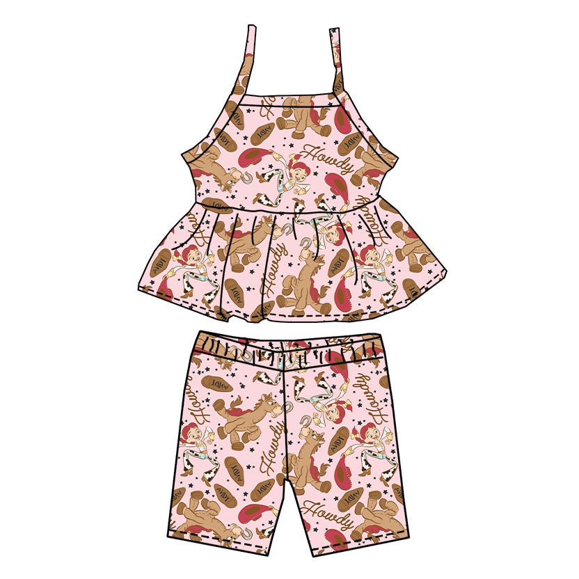 JESSIE & BULLSEYE PEPLUM & BIKER SET