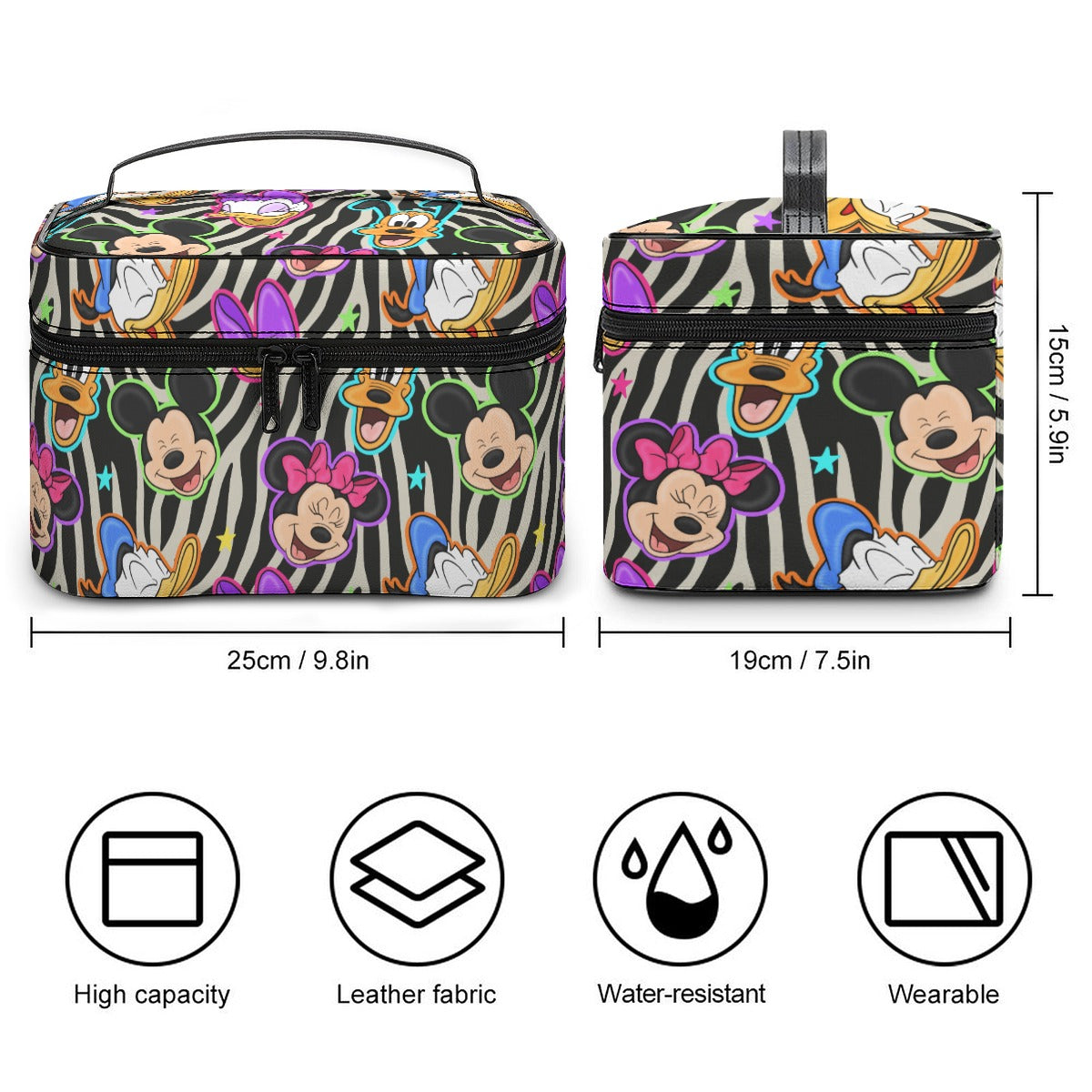 ZEBRA FAB 6 MAKEUP BAG