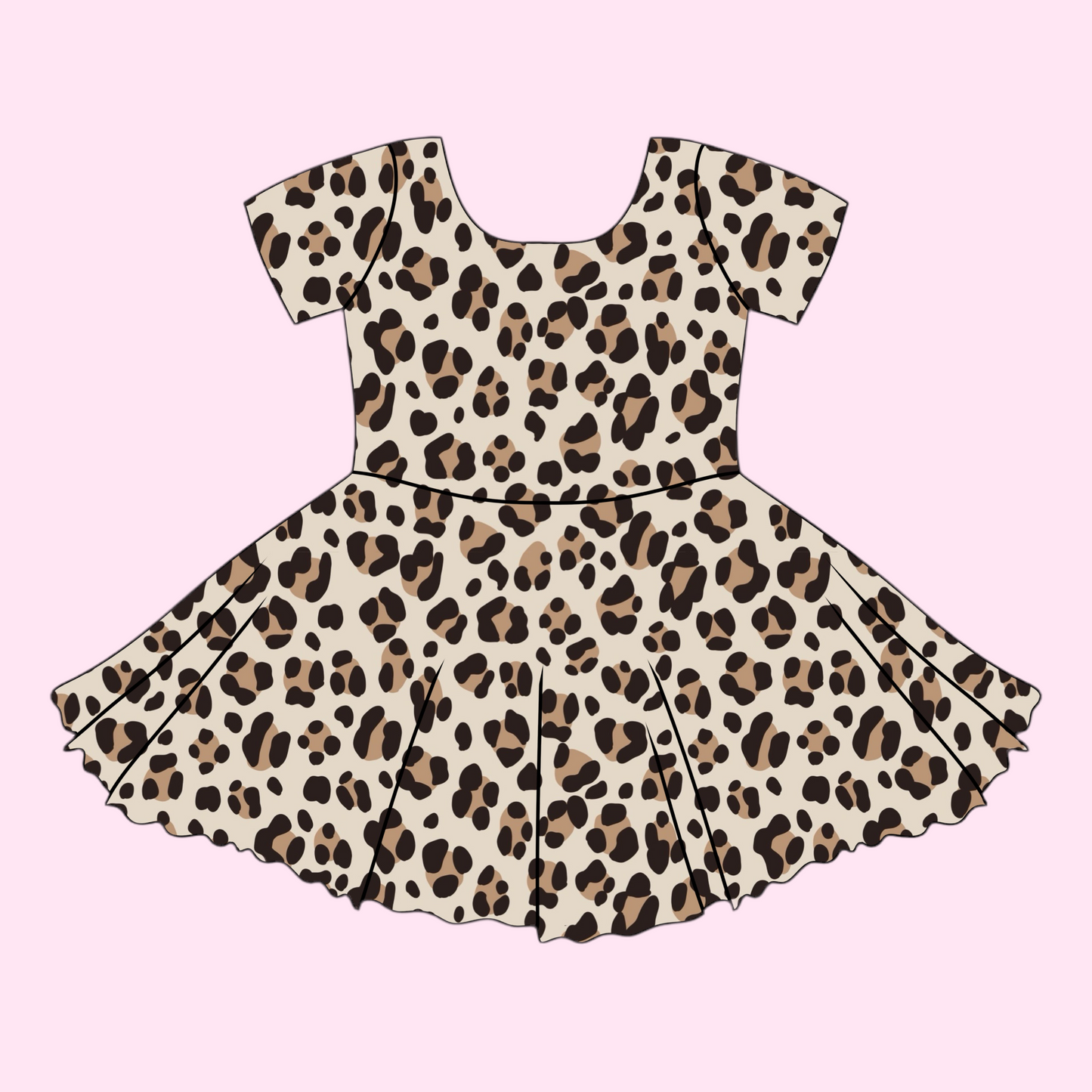 CLASSIC LEOPARD / TWIRL DRESS