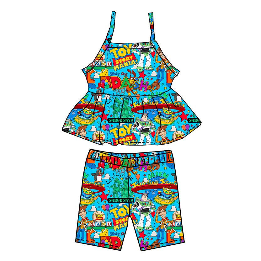 TOY LAND PEPLUM & BIKER SET