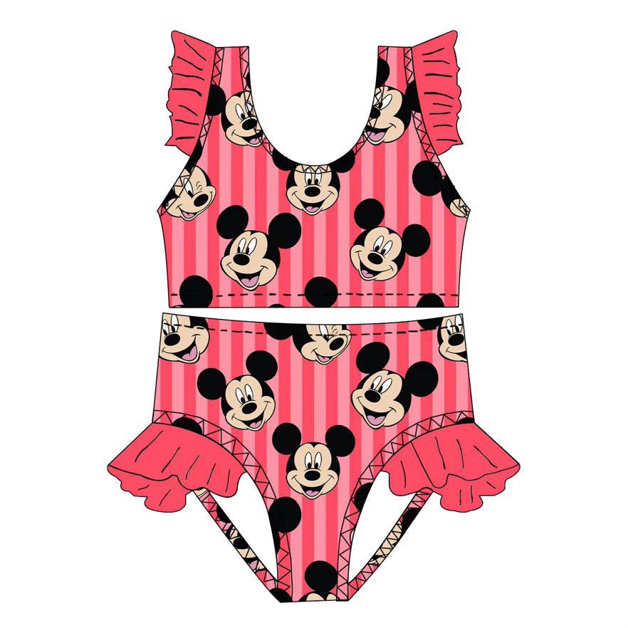 MICK STRIPE GIRLS SWIM SUIT