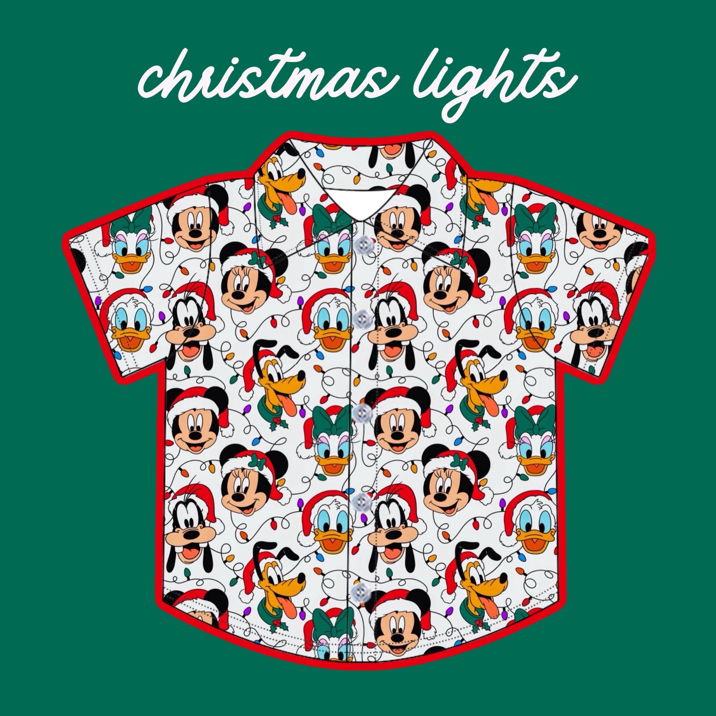 CHRISTMAS LIGHTS / BOYS SHIRT