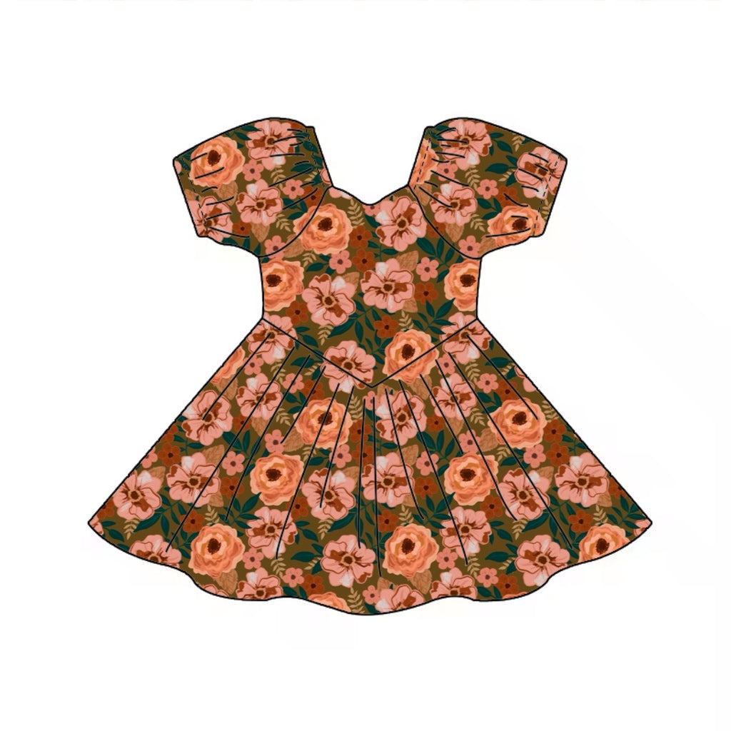 FLORAL BABY DOLL DRESS