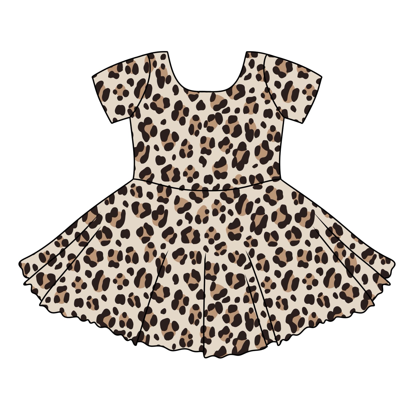 CLASSIC LEOPARD / TWIRL DRESS