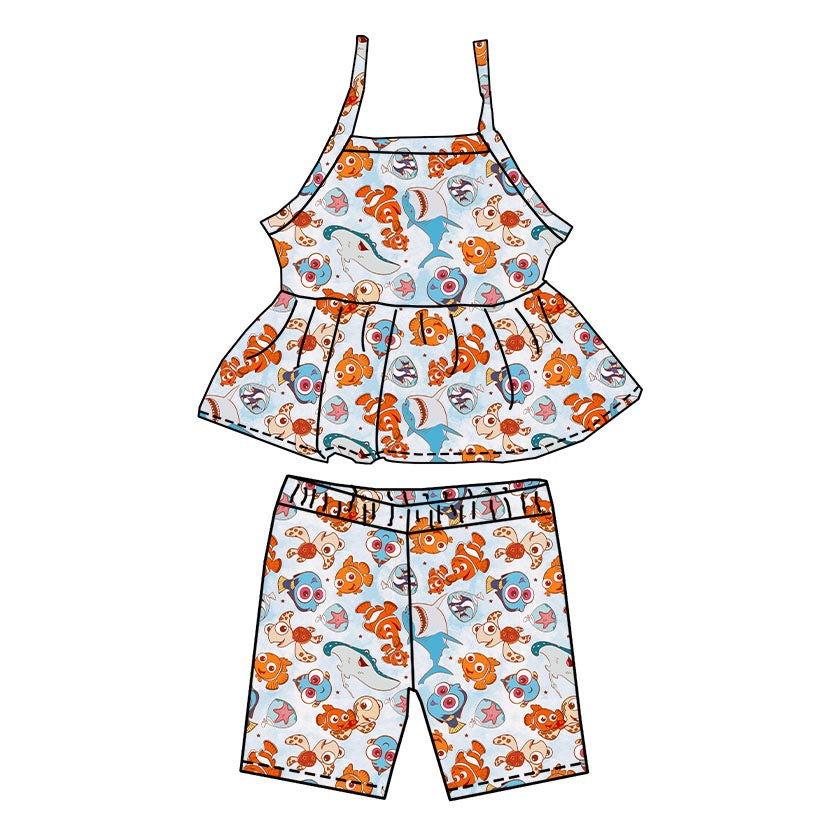 NEMO PEPLUM & BIKER SET