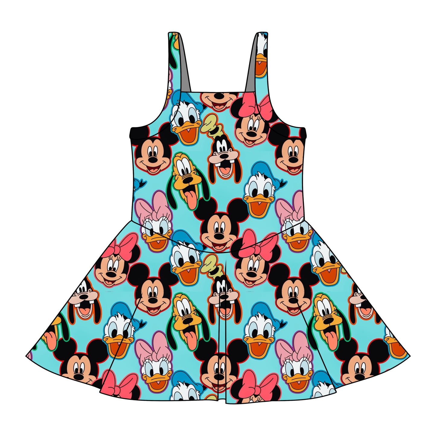 TURQUOISE FAB 6 / GIRLS ATHLETIC DRESS