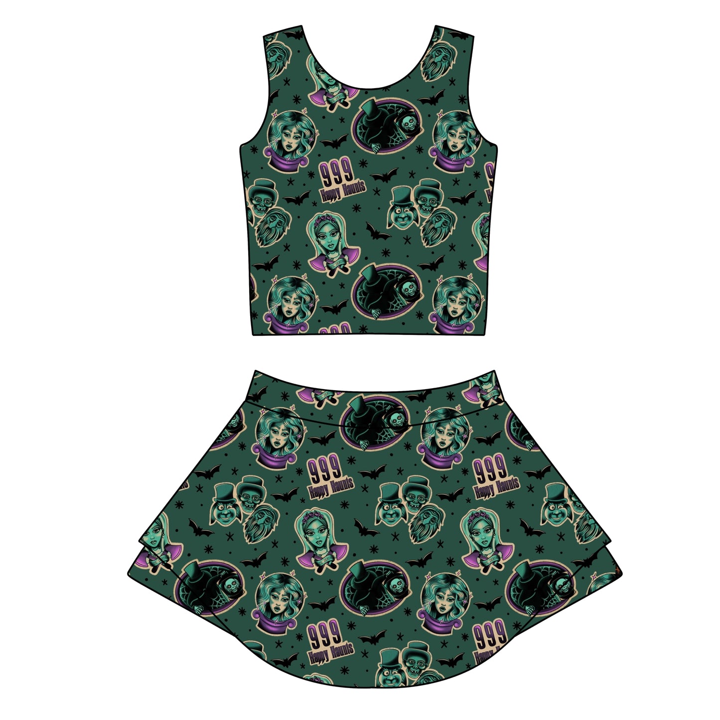 HAPPY HAUNTS WOMENS ATHLETIC SET