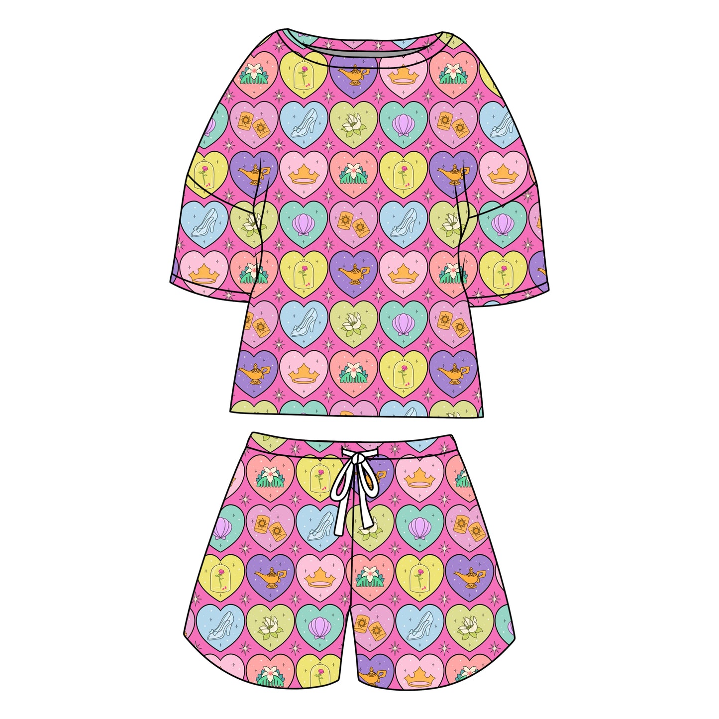 PRINCESS HEARTS WAFFLE SET / KIDS & WOMENS