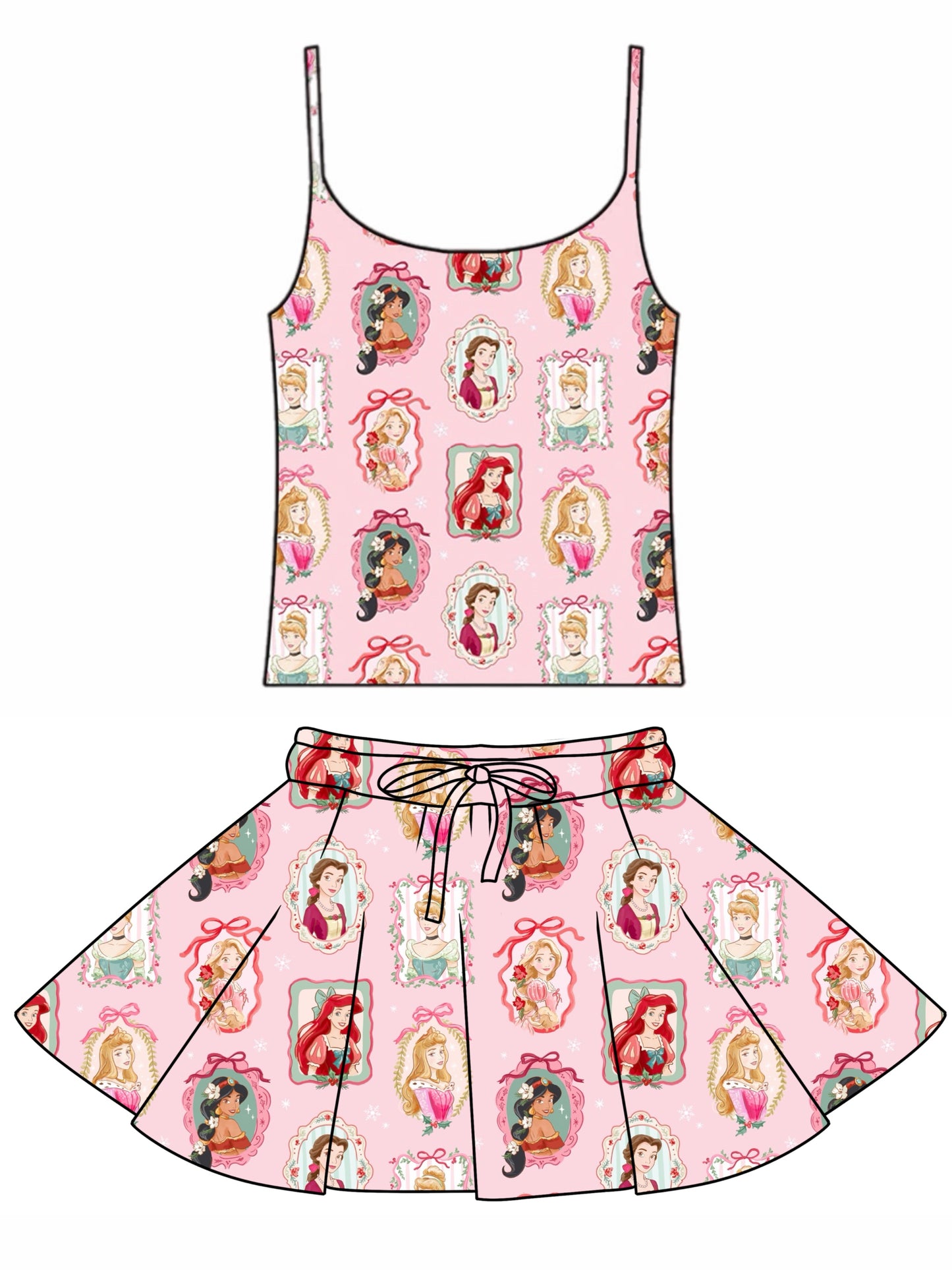 PRINCESS FRAMES / WOMENS COTTON SKIRT & TANK
