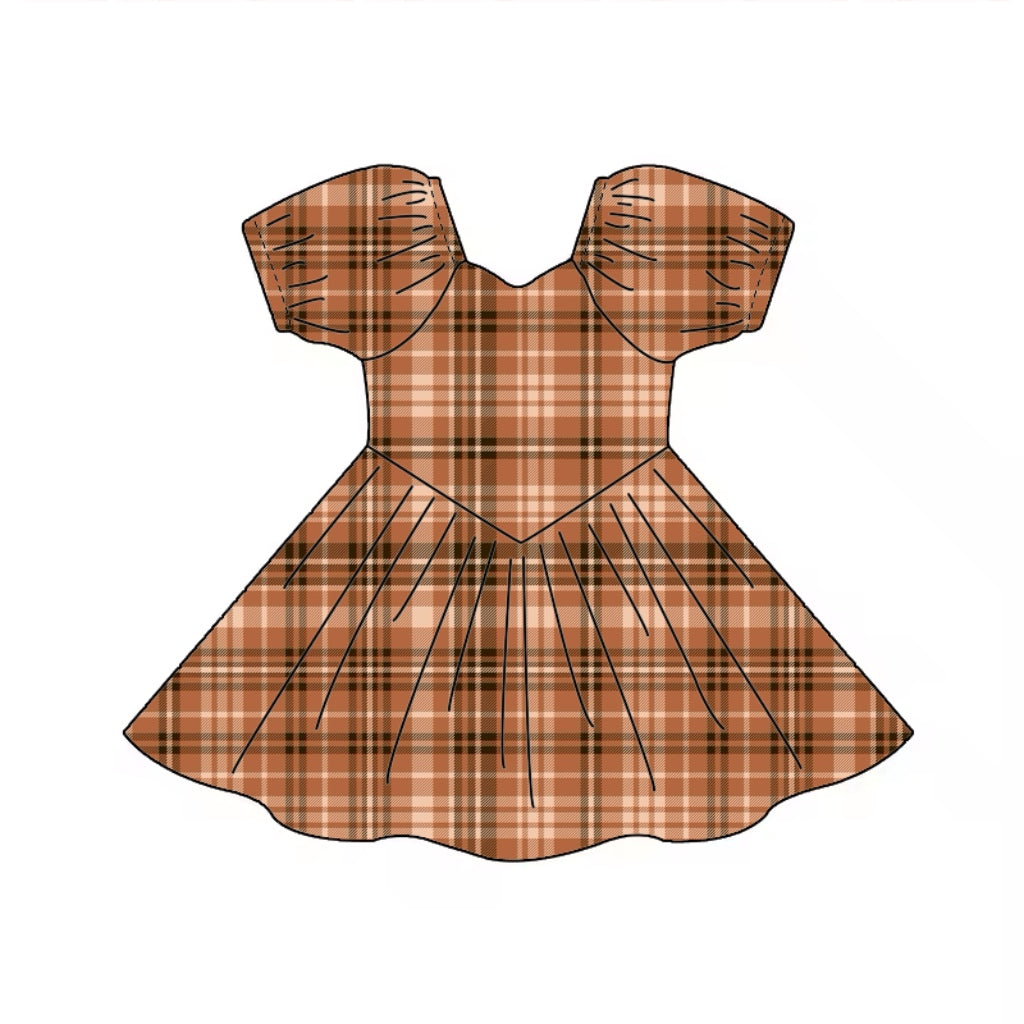 PLAID BABY DOLL DRESS