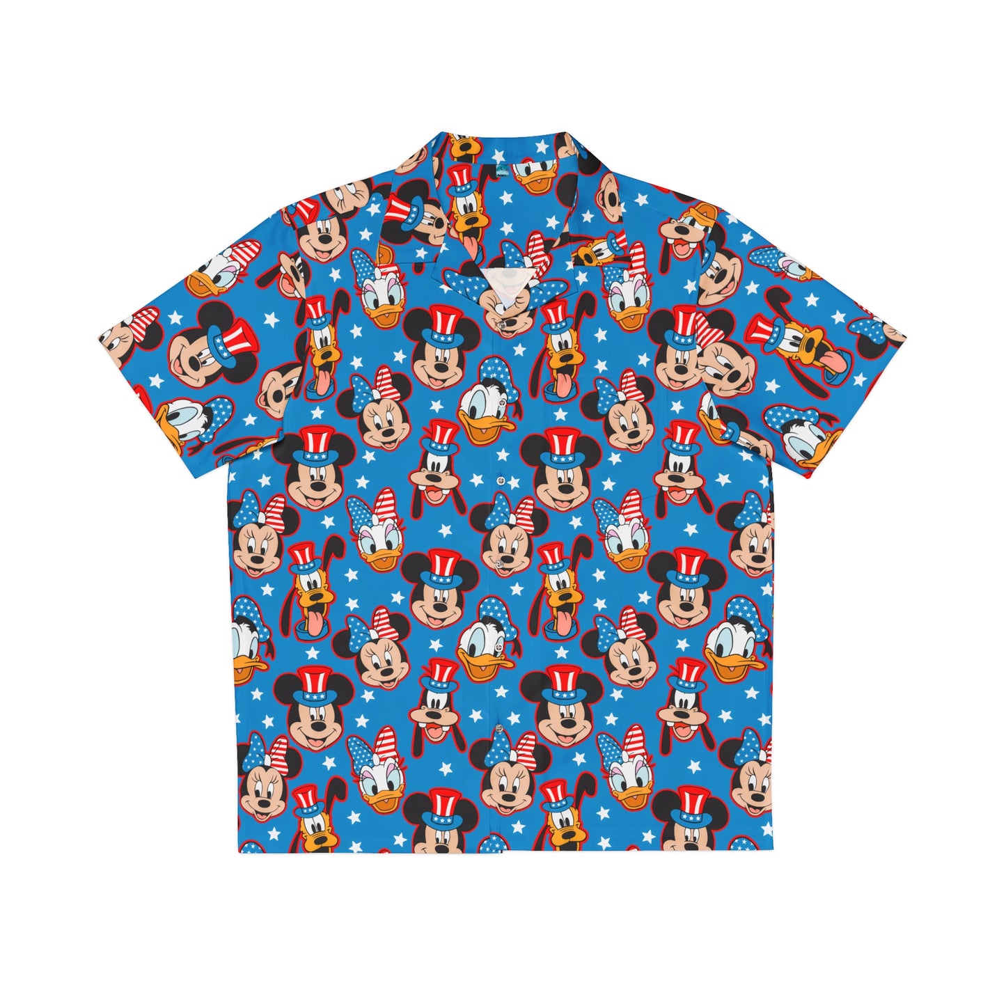 USA BESTIES / MEN'S SHIRT - BLUE