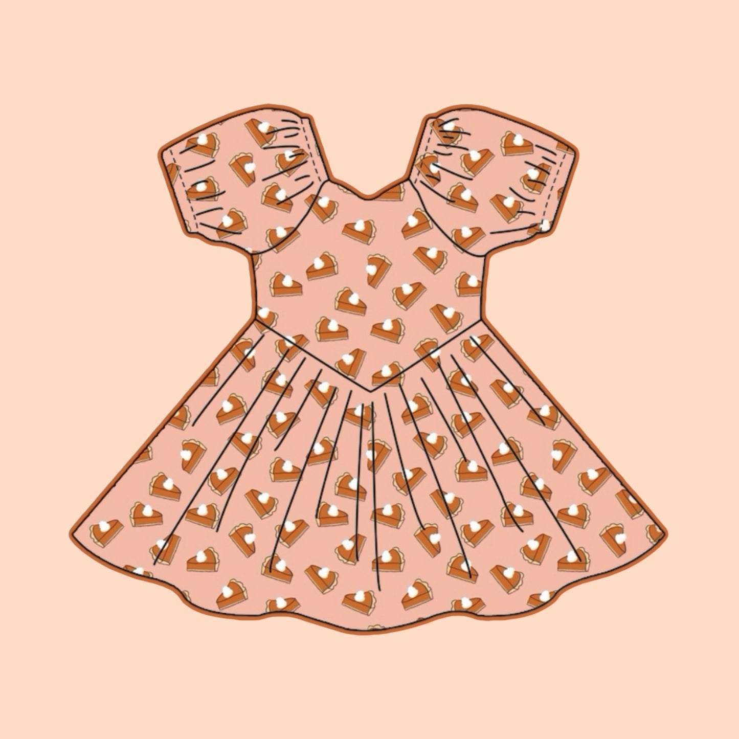 PUMPKIN PIE BABY DOLL DRESS