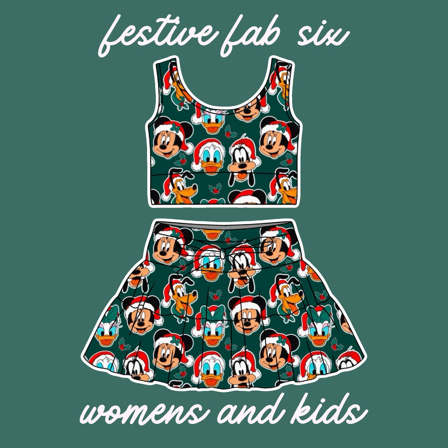 FESTIVE FAB 6 / TULLE SET