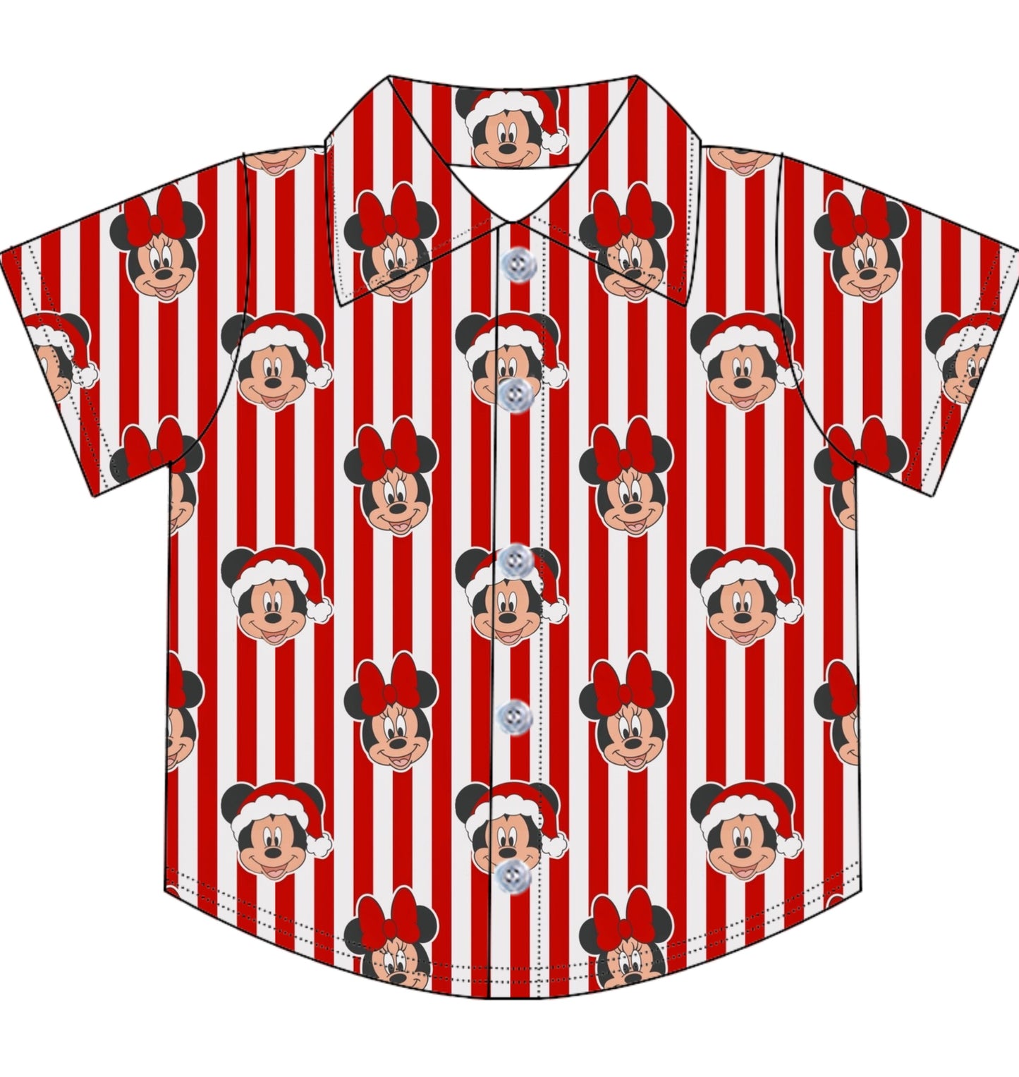 SANTA STRIPES / BOYS SHIRT