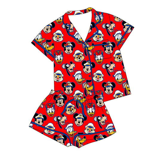 RED CRUISE / MOMMY & ME BAMBOO JAMMIES