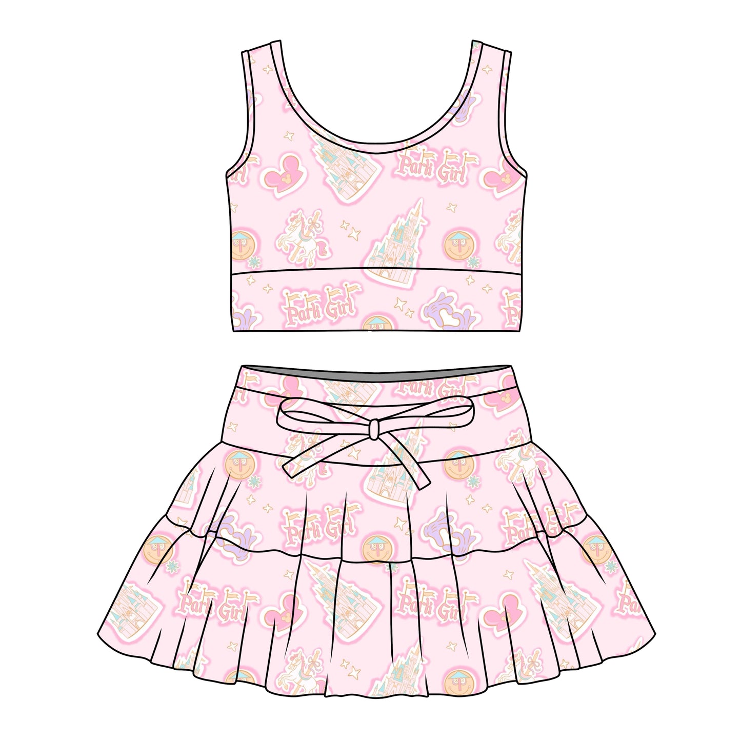 PARK GIRL GIRLS TULLE SET