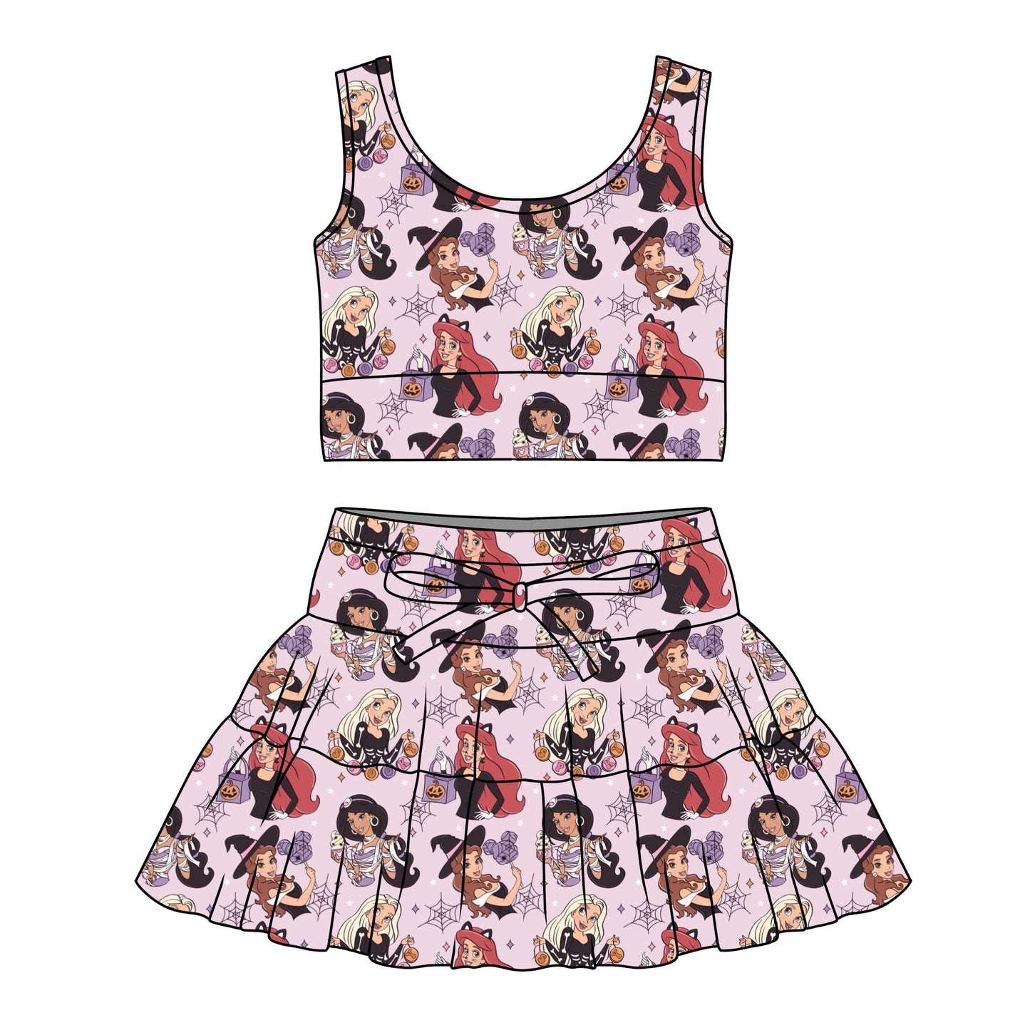 SPOOKY PRINCESSES / GIRLS TULLE SET