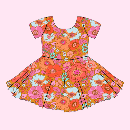FLORAL / TWIRL DRESS