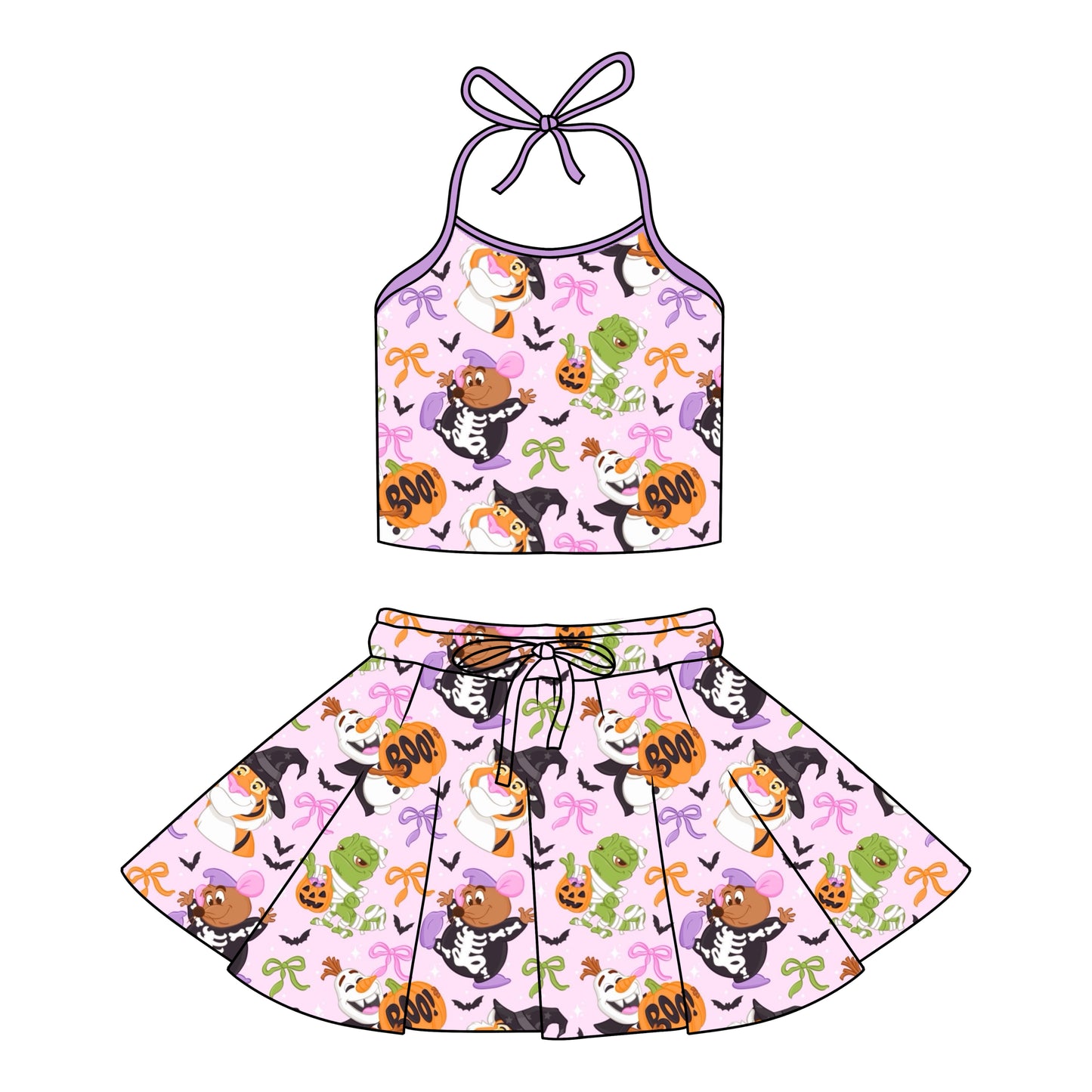 HALLOWEEN SIDEKICKS / HALTER SET