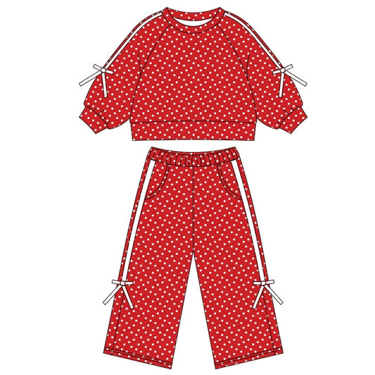 RED DOTS SWEAT SET