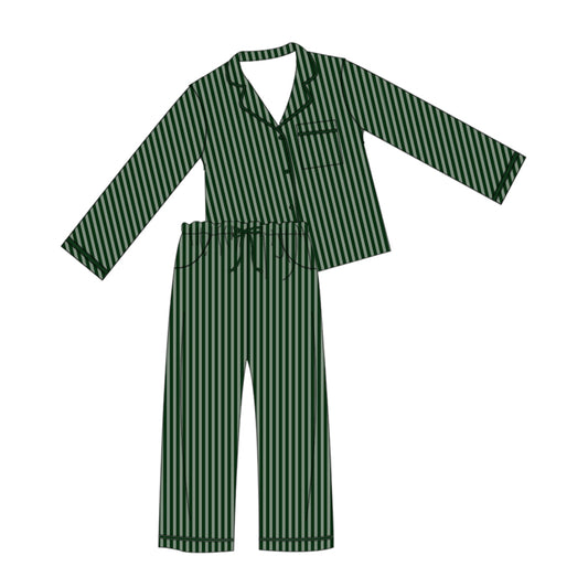 GREEN STRIPE JAMMIES
