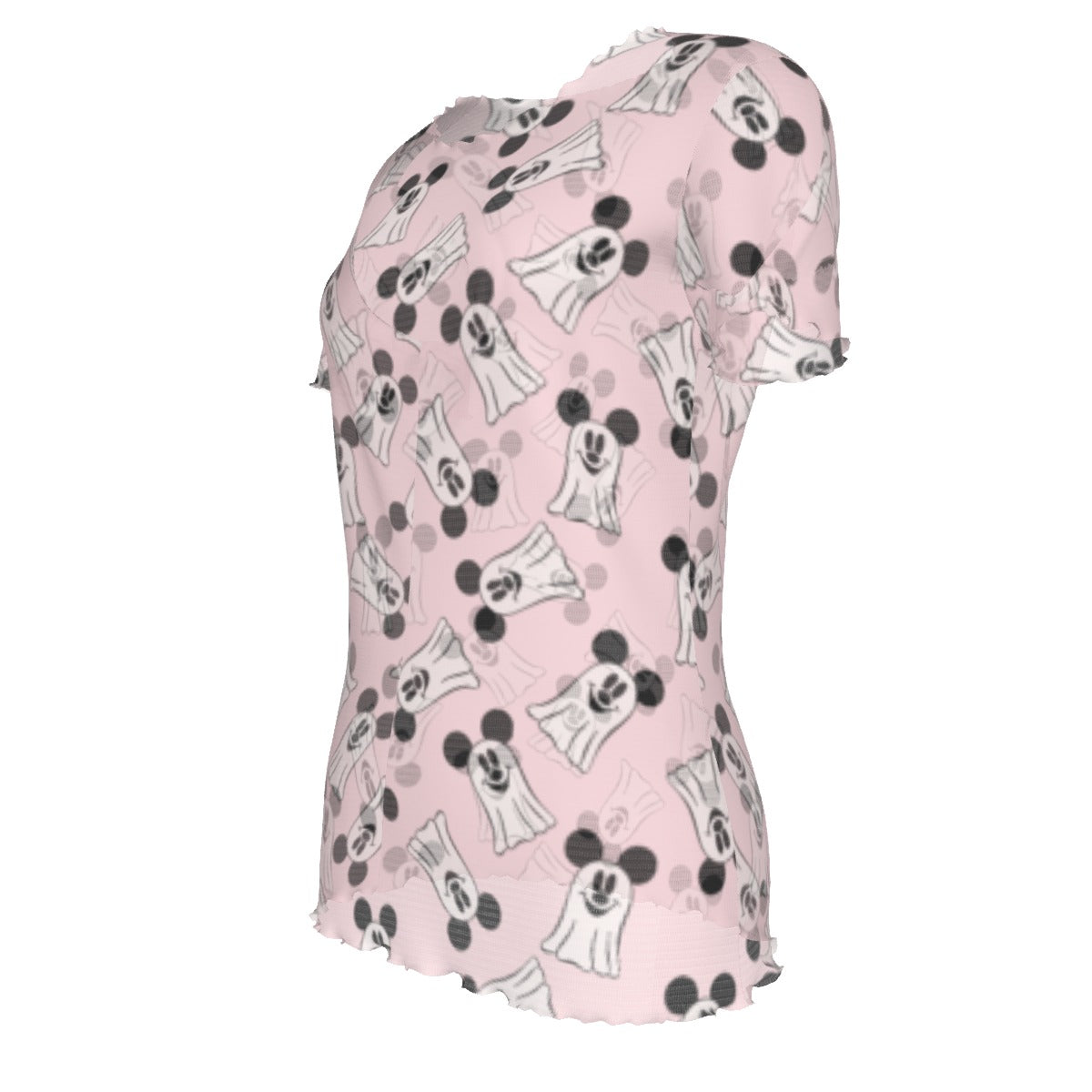 PINK GHOSTS MESH TOP