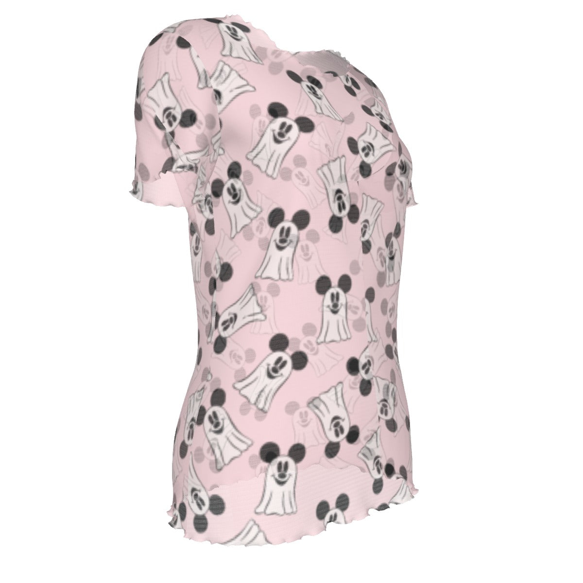 PINK GHOSTS MESH TOP