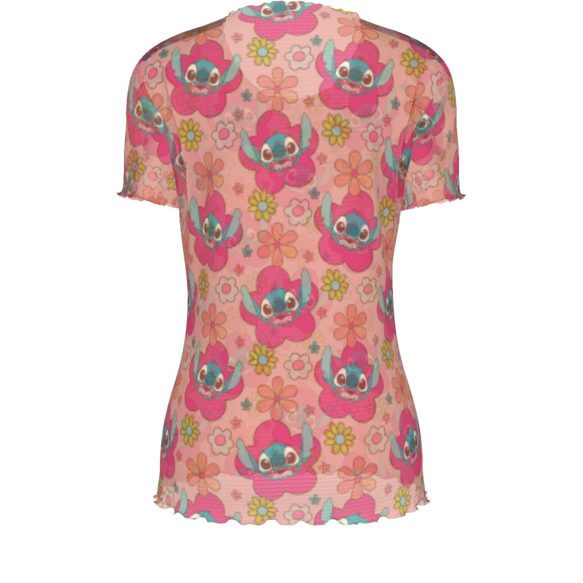 FLOWER STITCH MESH TOP