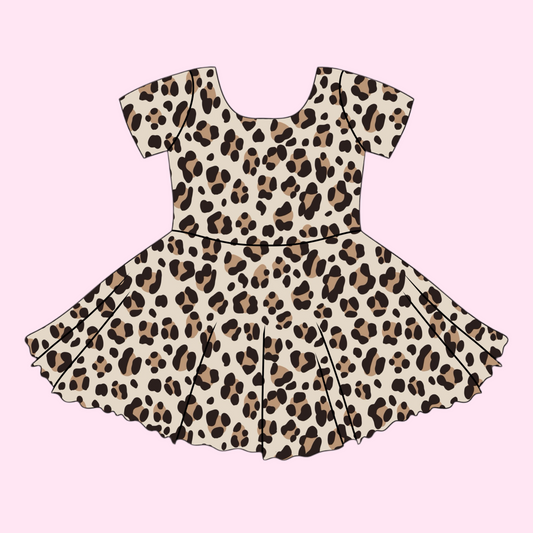 CLASSIC LEOPARD / TWIRL DRESS