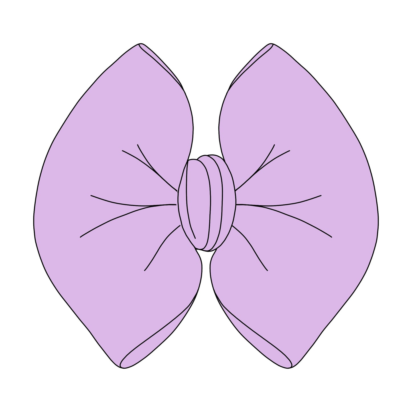 PURPLE SOLID BOW