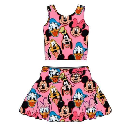 PINK FAB 6 / WOMENS TULLE SKIRT & TOP