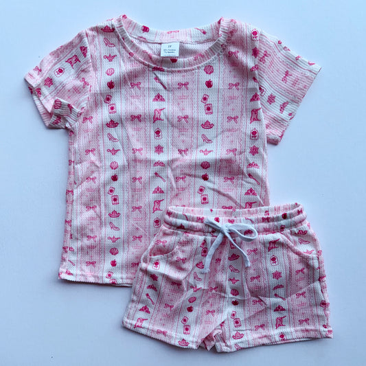 STRIPED PRINCESS ICONS WAFFLE SET