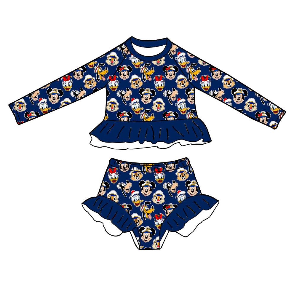 NAVY CRUISE / LONG SLEEVE SWIM SUIT