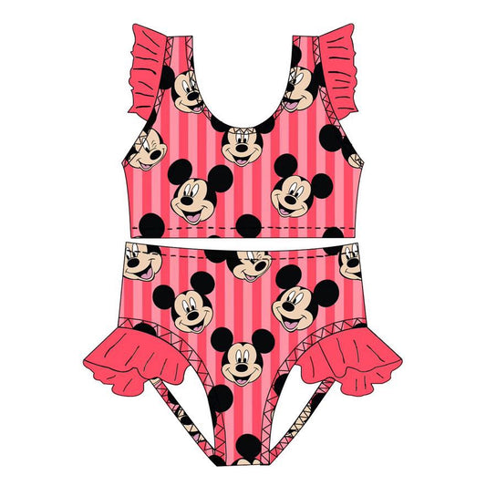 MICK STRIPE GIRLS SWIM SUIT
