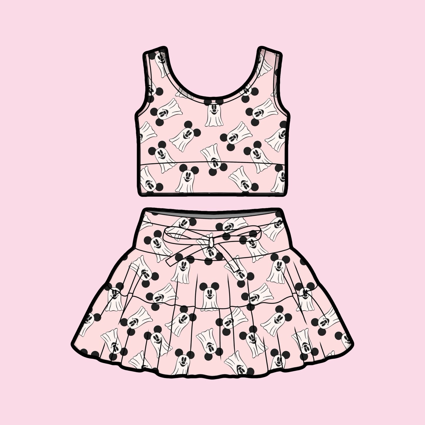 TULLE SET / PINK GHOSTS