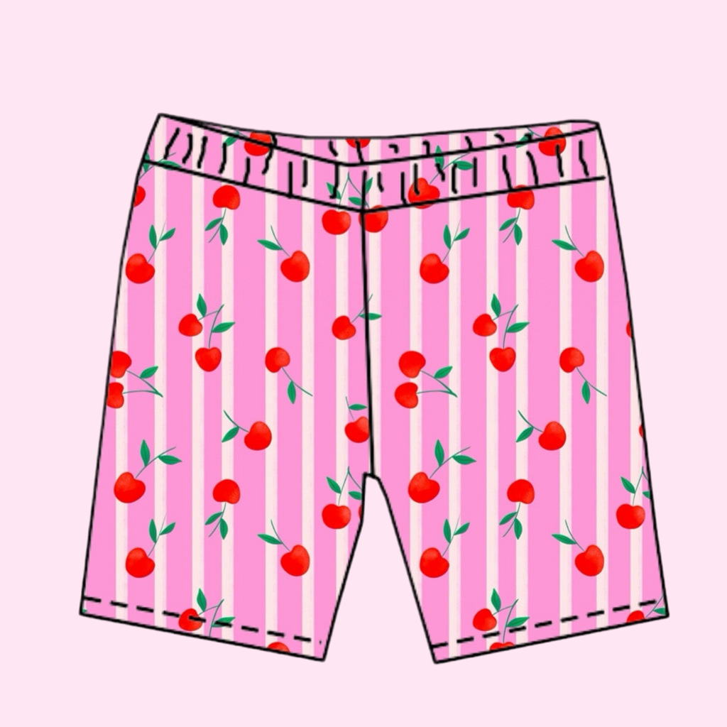CHERRIES / BIKER SHORTS