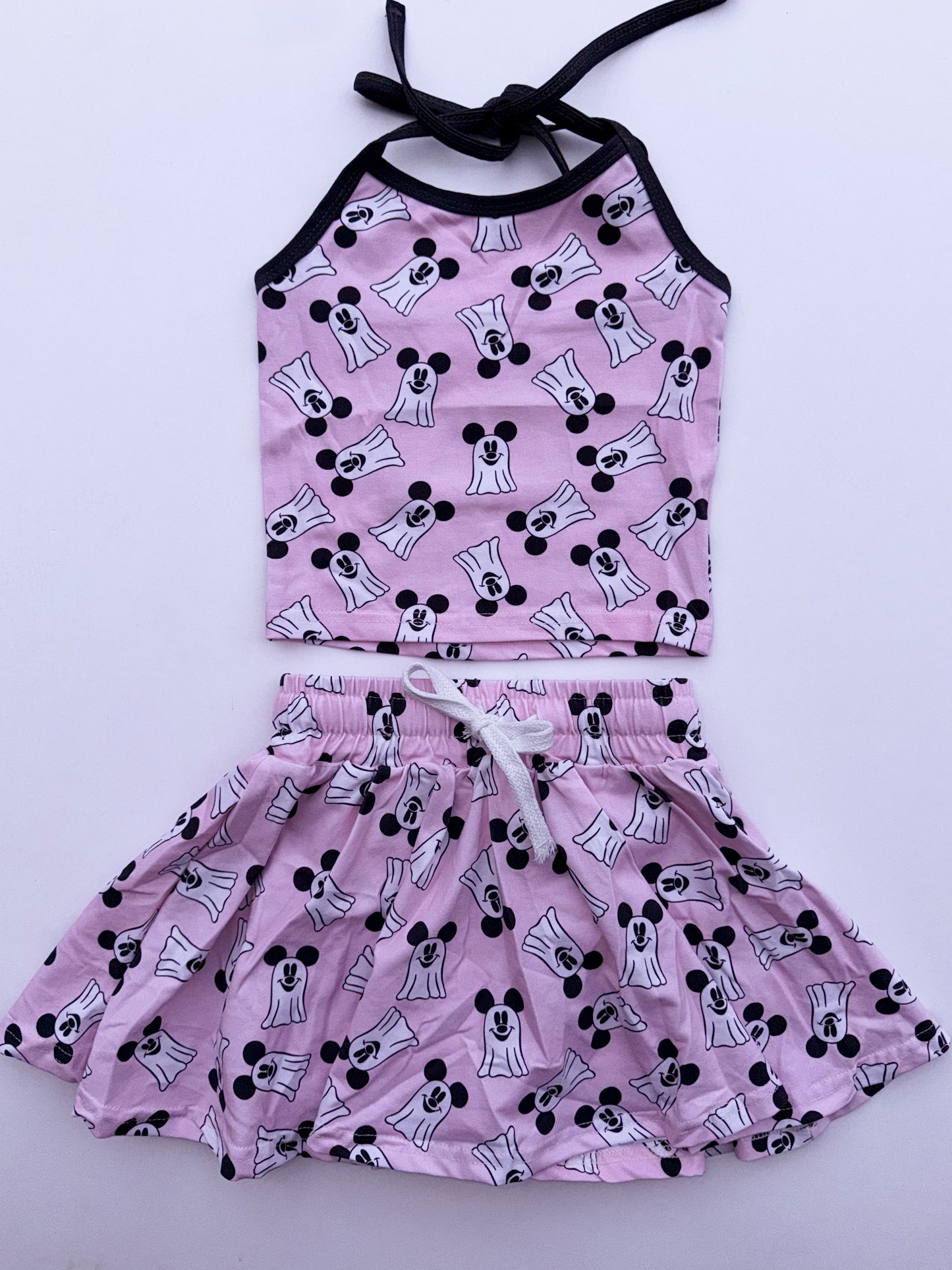 PINK GHOSTS / HALTER SET