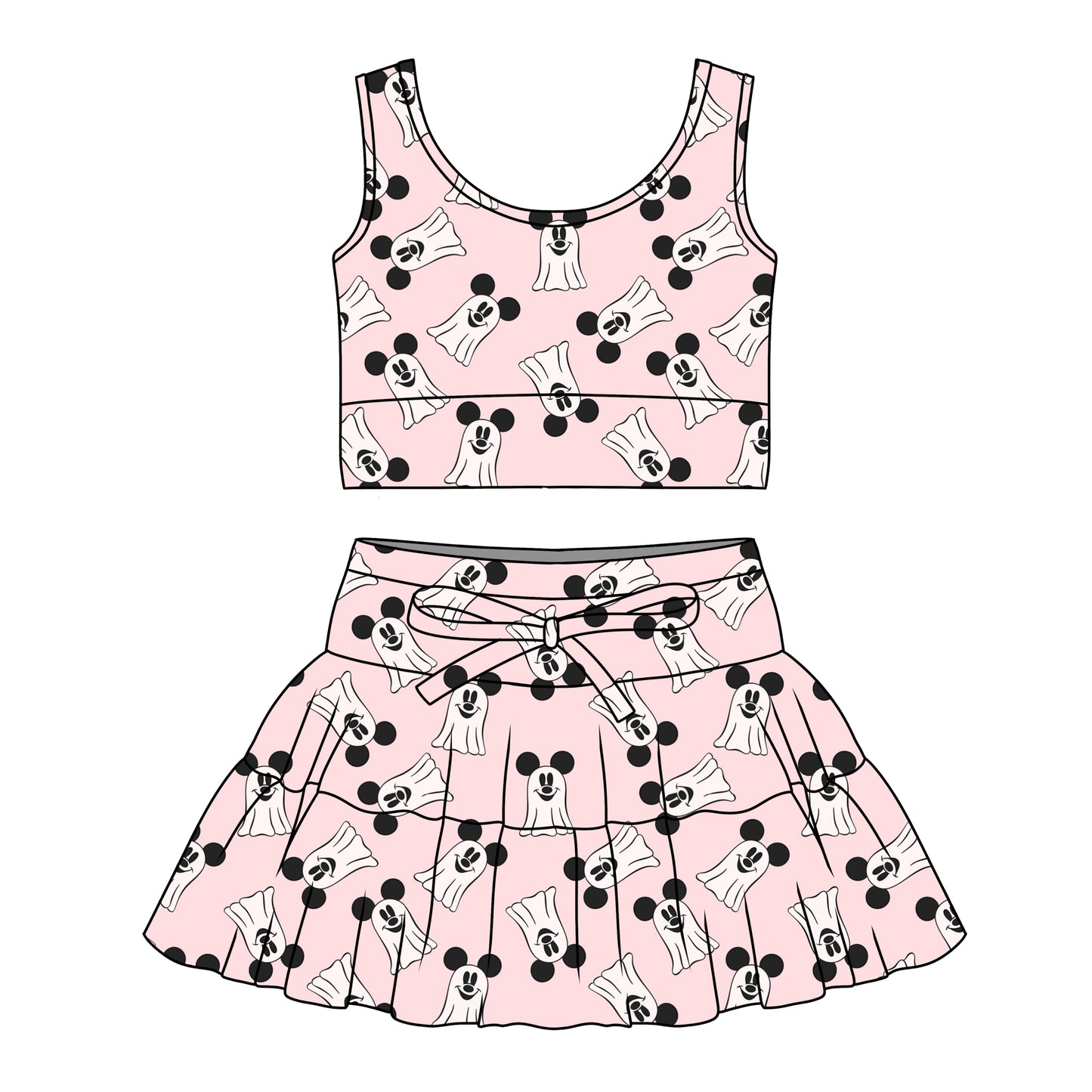 TULLE SET / PINK GHOSTS