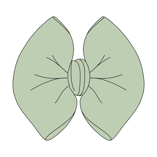 LIGHT GREEN SOLID BOW