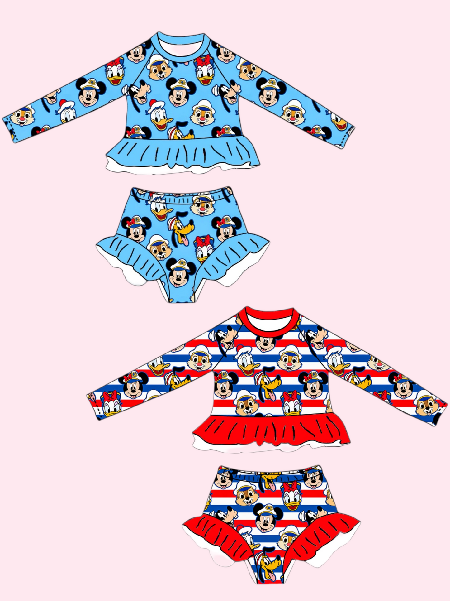 READY TO SHIP CRUISE LONG SLEEVE SWIM