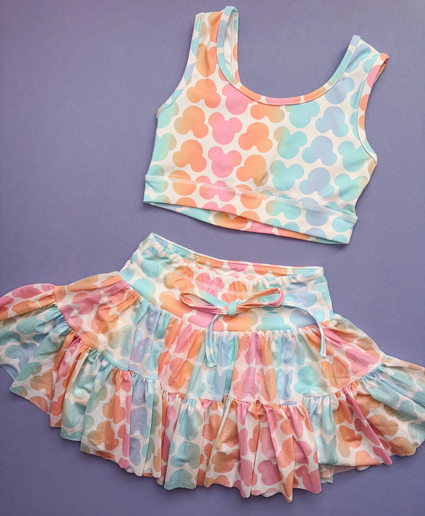 RAINBOW MICKEY / GIRLS TULLE SET