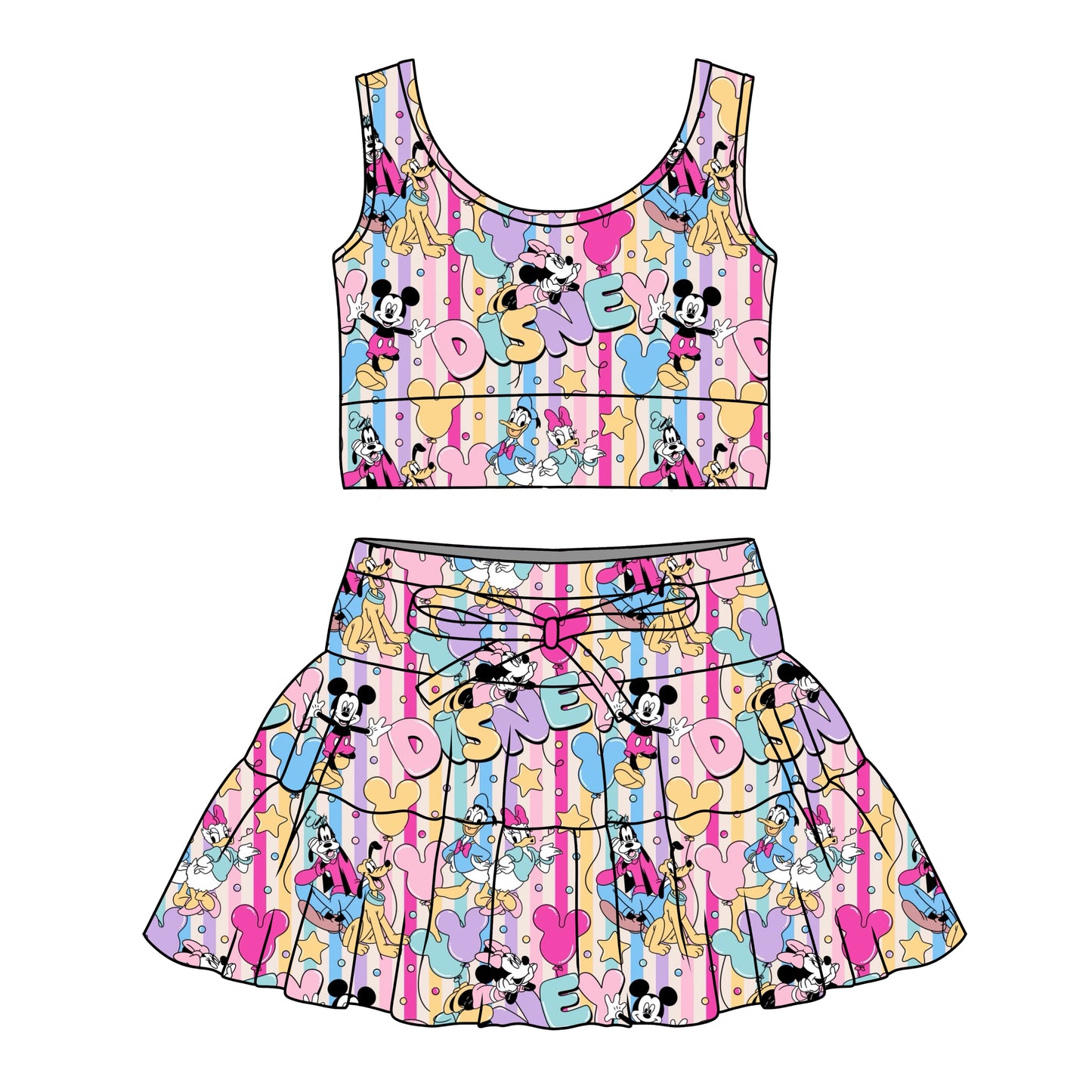 BALLOONS GIRLS TULLE SET