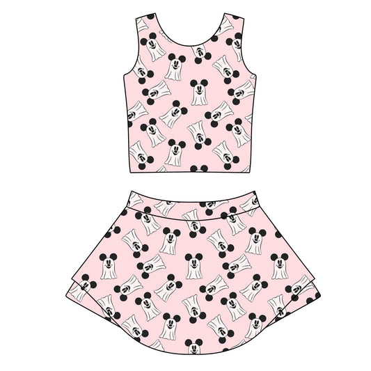 PINK GHOSTS GIRLS ATHLETIC SET