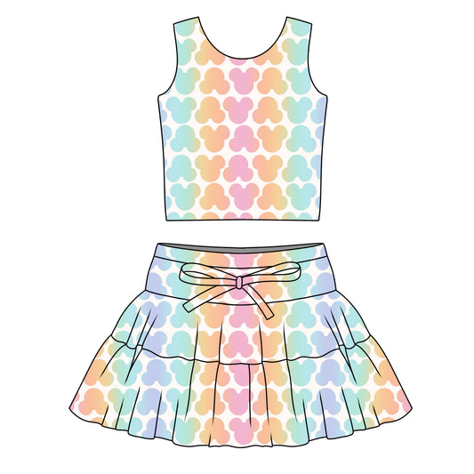 RAINBOW MM / WOMENS TULLE SKIRT & TOP