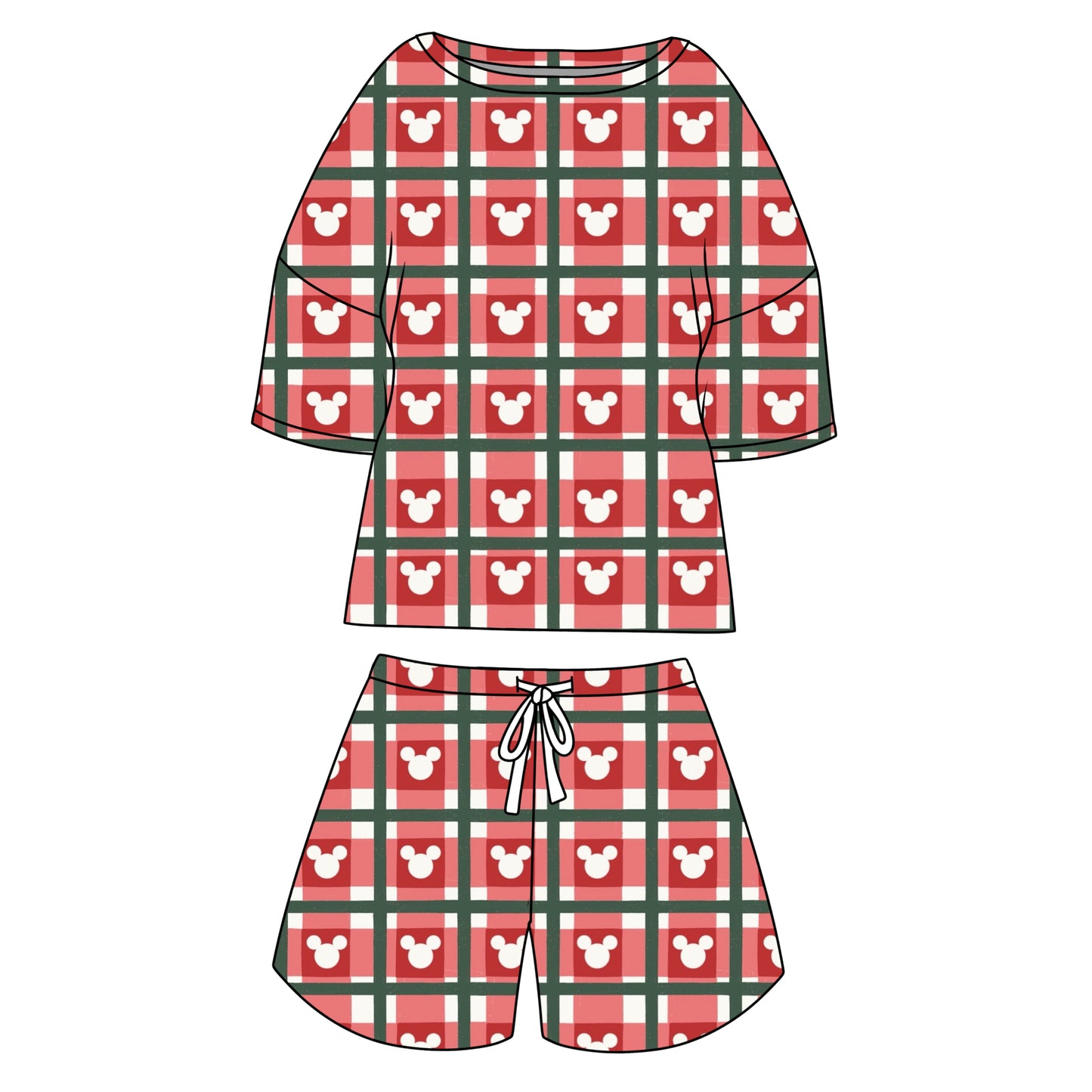 CHRISTMAS PLAID / WAFFLE SET PROMO PRICE