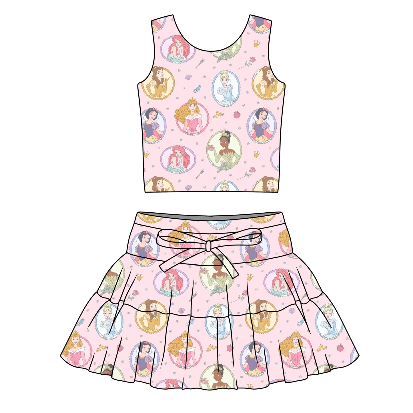 PRINCESS PORTRAITS / WOMENS TULLE SKIRT & TOP