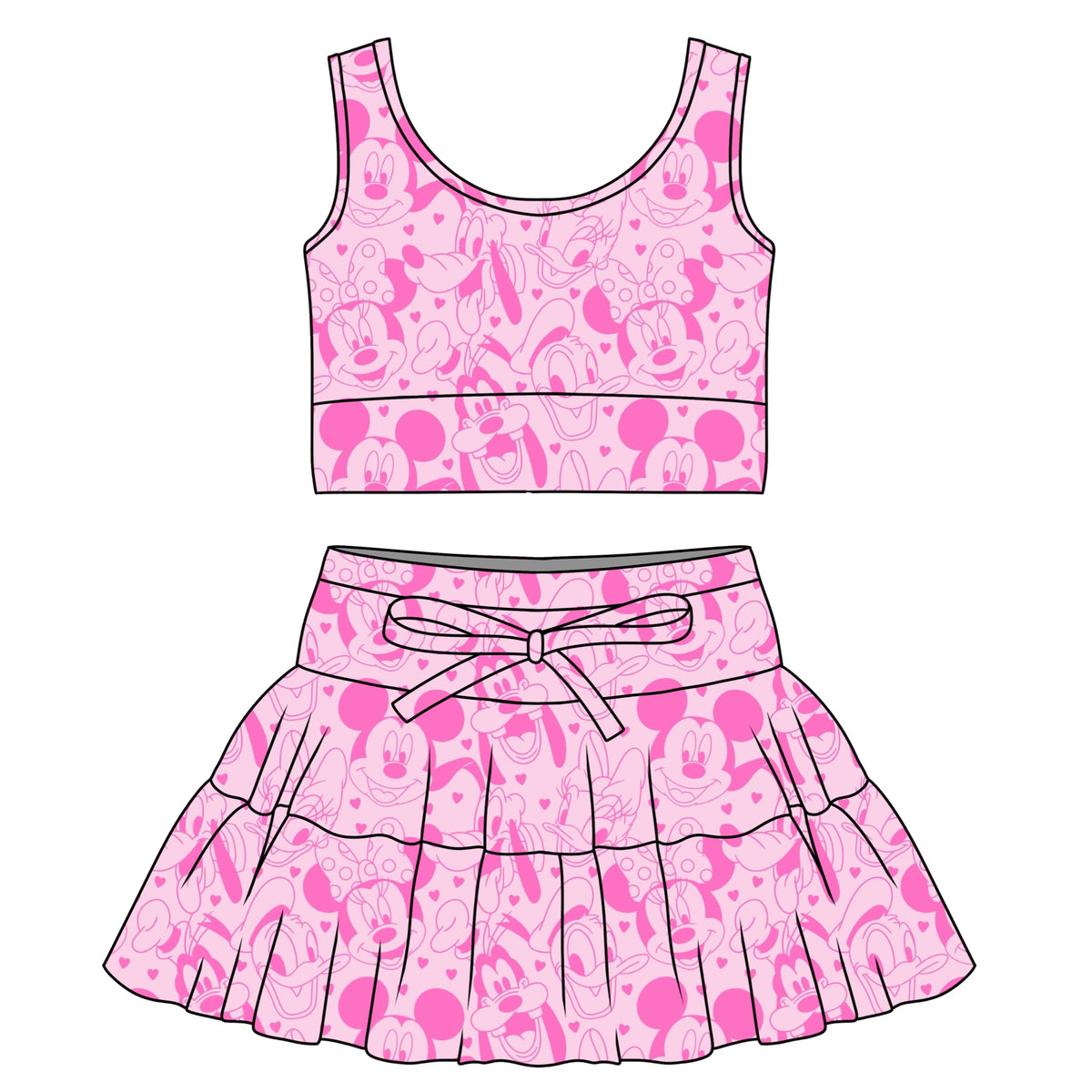 FAB 6 VALENTINES / GIRLS TULLE SET