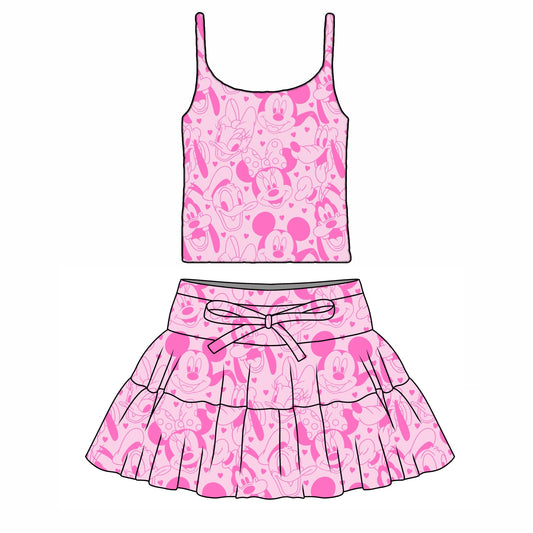 FAB 6 VALENTINES / WOMENS TULLE SKIRT & TANK