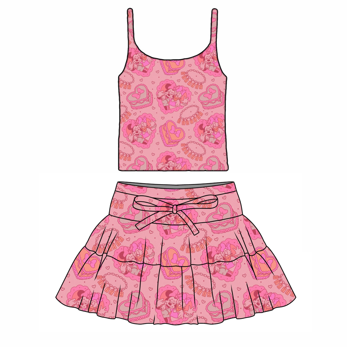 BESTIES / WOMENS TULLE SKIRT & TANK